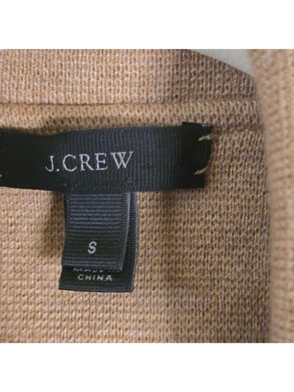 J.Crew Sophie Sweater Blazer Heather Khaki Pockets Wool Blend Size S - Picture 7 of 8
